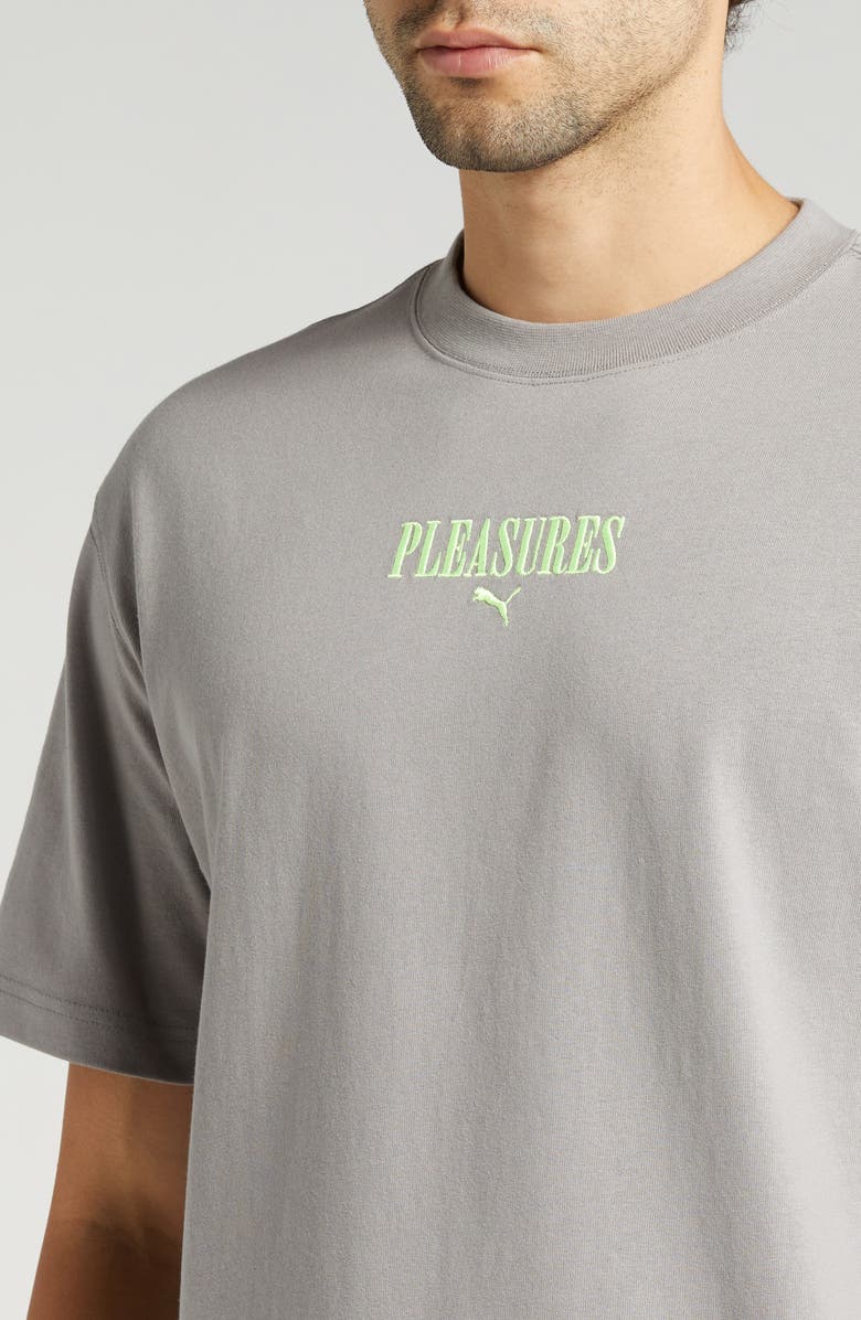 PUMA x PLEASURES Logo T-Shirt, Alternate, color, 