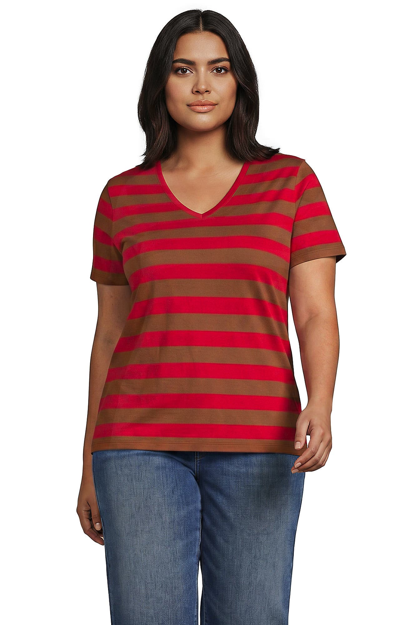 Compass Red/Brown Bold Stripe