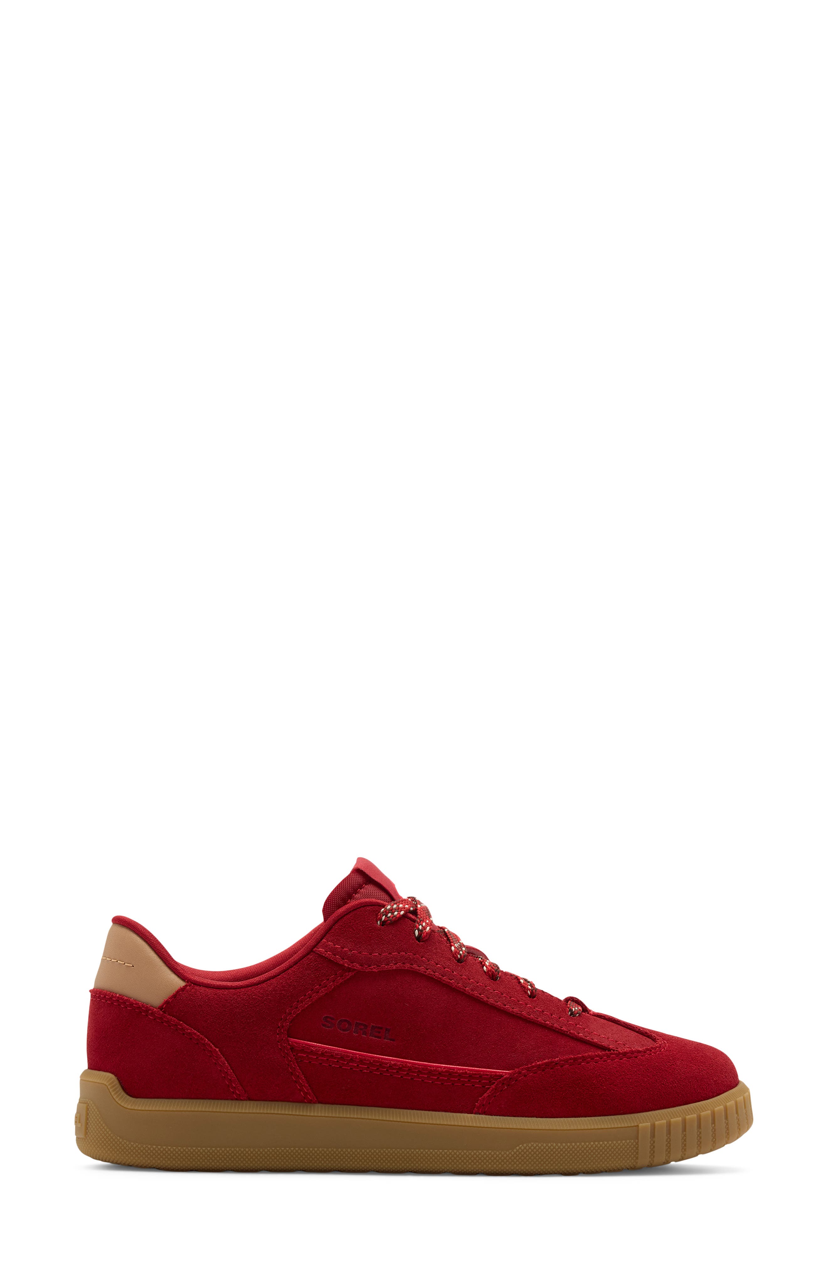 Ona Drift Lace-Up Sneaker, Alternate, color, RED DAHLIA/ GUM