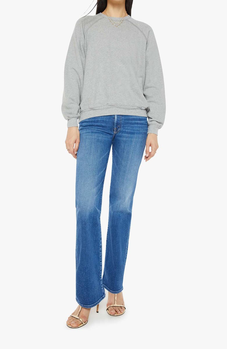 MOTHER The Biggie Concert Sweatshirt, Alternate, color, Heather Grey