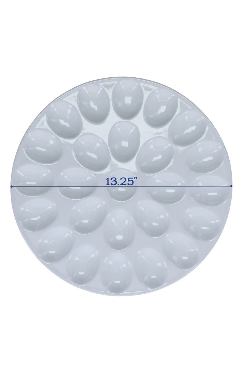 BIA Cordon Bleu Set of 2 Round Egg Plates, Alternate, color, White