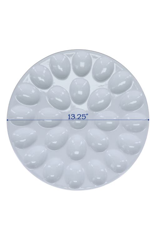 Bia Cordon Bleu Set Of 2 Round Egg Plates In White