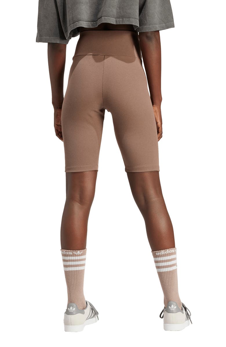 adidas Lifestyle High Waist Rib Shorts, Alternate, color, 