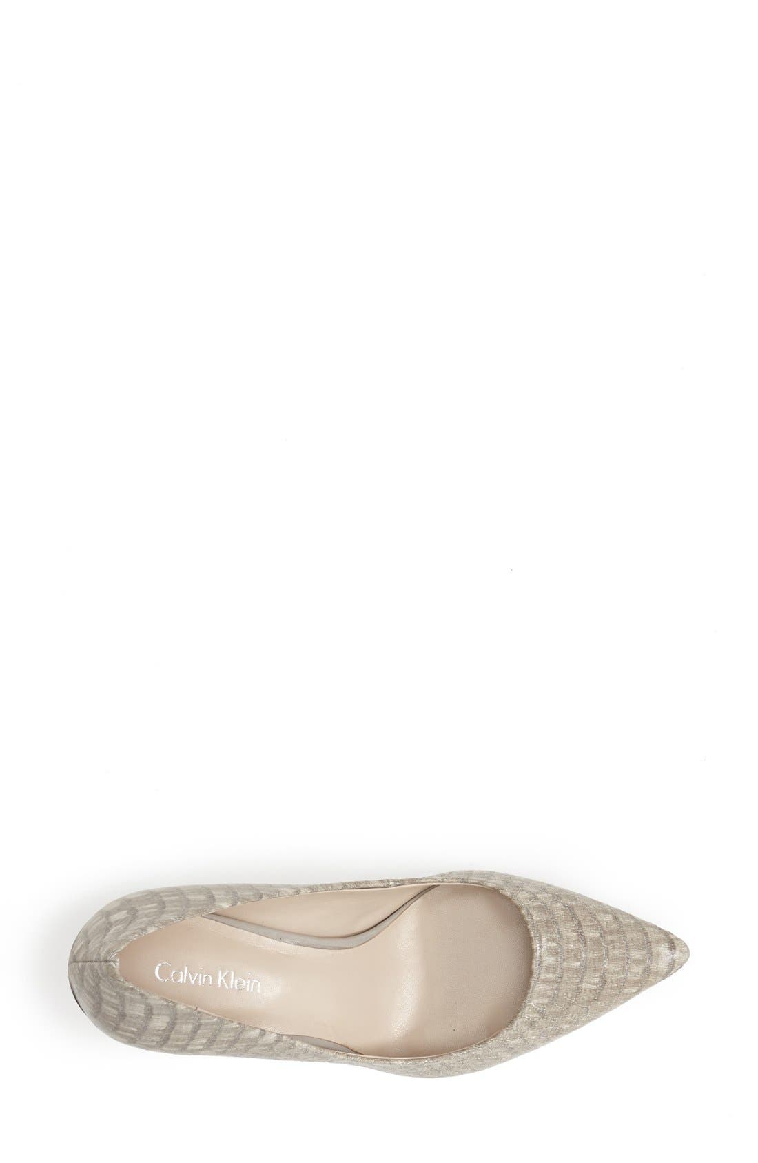 Gayle Pointed Toe Pump, Alternate, color, GREY