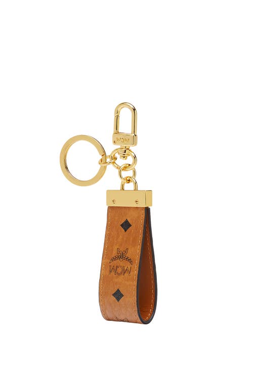 Mcm Key Ring In Cognac