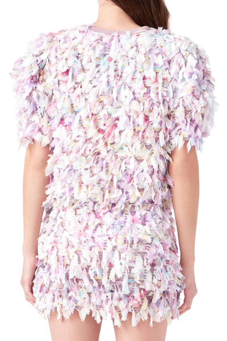 Puff Sleeve Textured Ribbon Top, Alternate, color, MAUVE