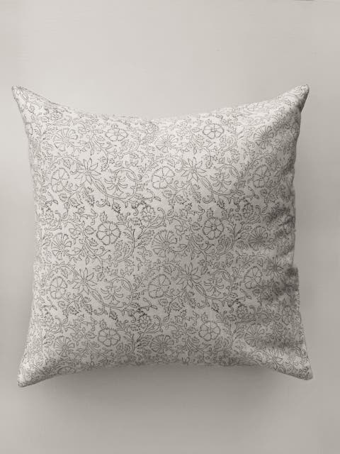 Soft Smoke Block Print Pillow