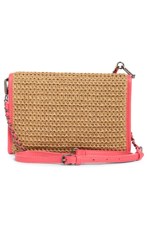 Steve Madden Glow Straw Crossbody Bag