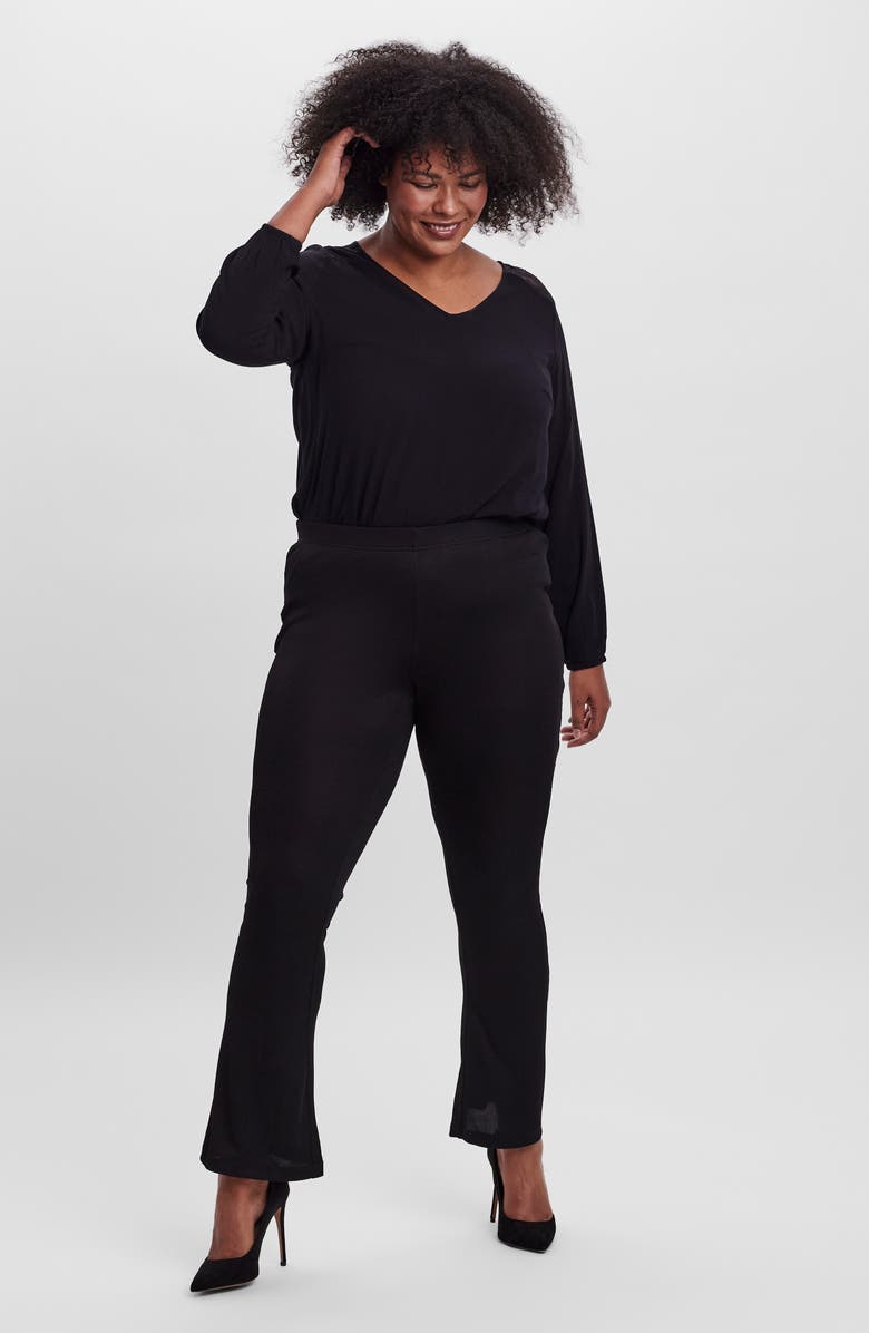 VERO MODA CURVE Emmy High Waist Kick Flare Pants, Alternate, color, 
