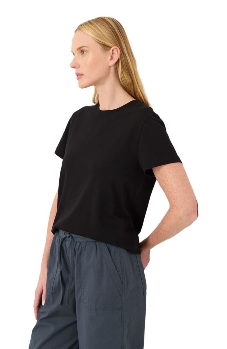Pact Luxe Essential Crewneck Tee Made With Organic Cotton, Main, color, Black