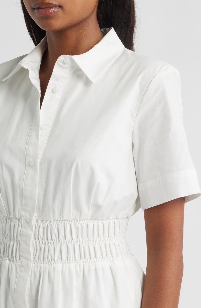 Vince Camuto Smocked Waist Tiered Shirtdress, Alternate, color, 