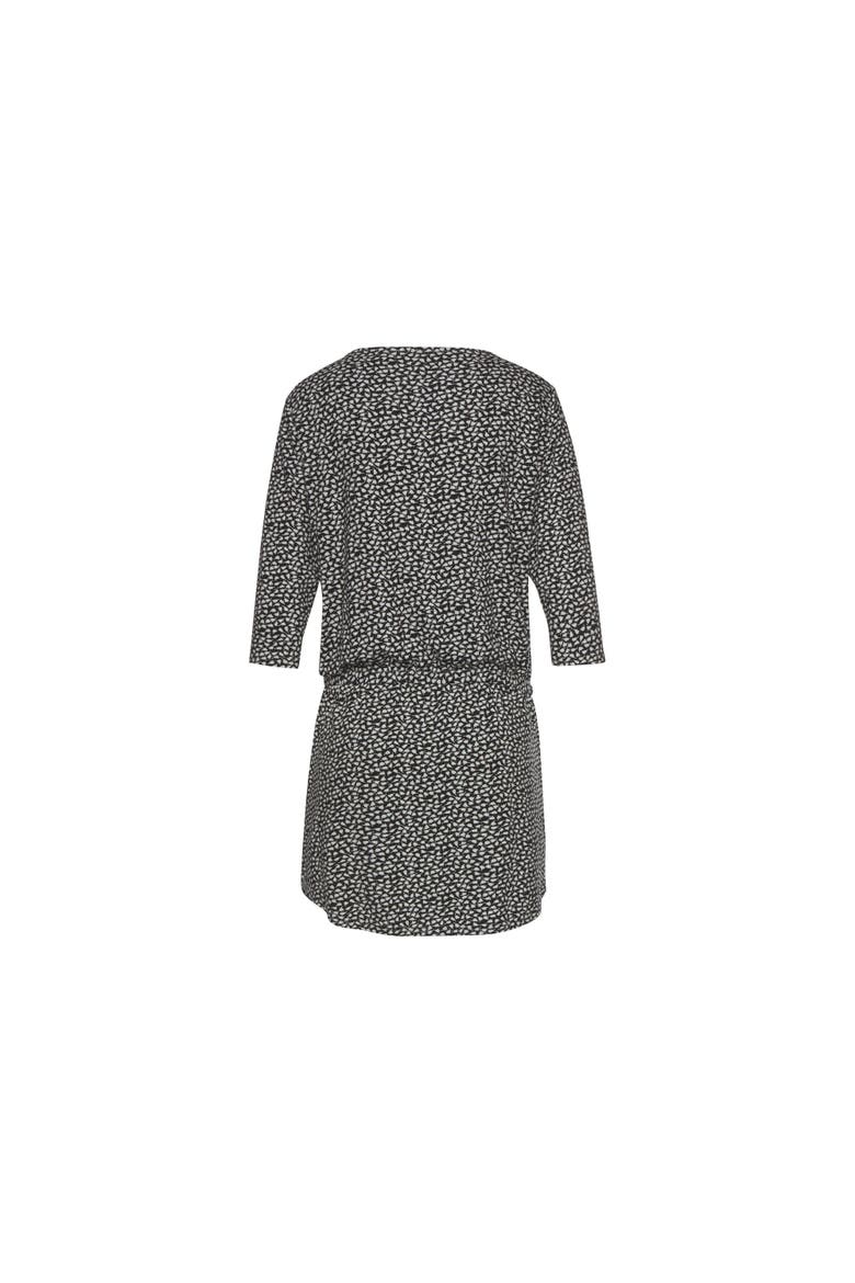 Zip Detail Dress, Alternate, color, Black Printed