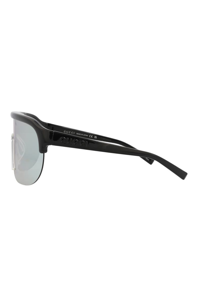99mm Shield Sunglasses, Alternate, color, BLACK BLACK SILVER