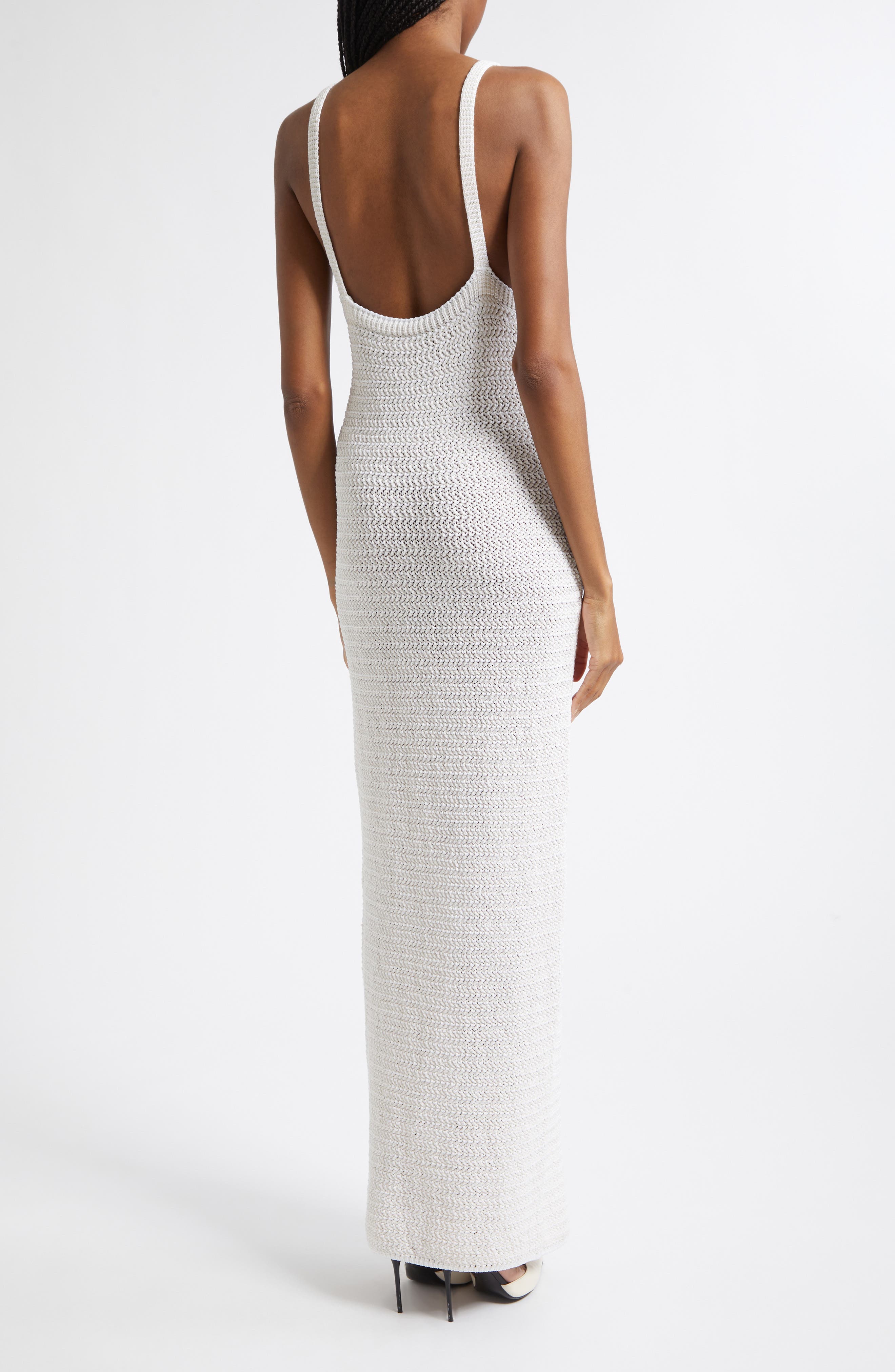 Dentelle V-Neck Sweater Dress - image 2