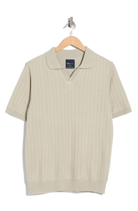 Rib Polo Sweater