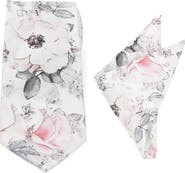 Cufflinks, Inc. Floral Silk Tie & Pocket Square