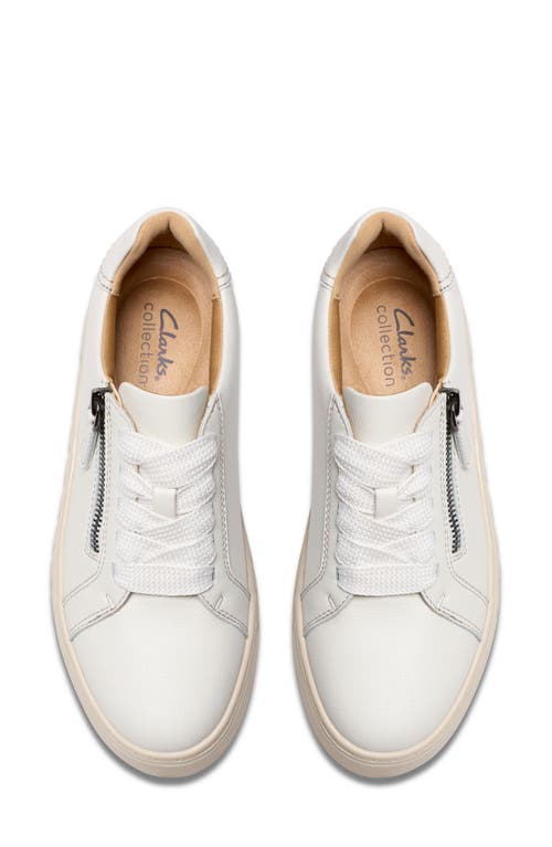 Clarks Women's Mykah Joy Round Toe Sneakers In White