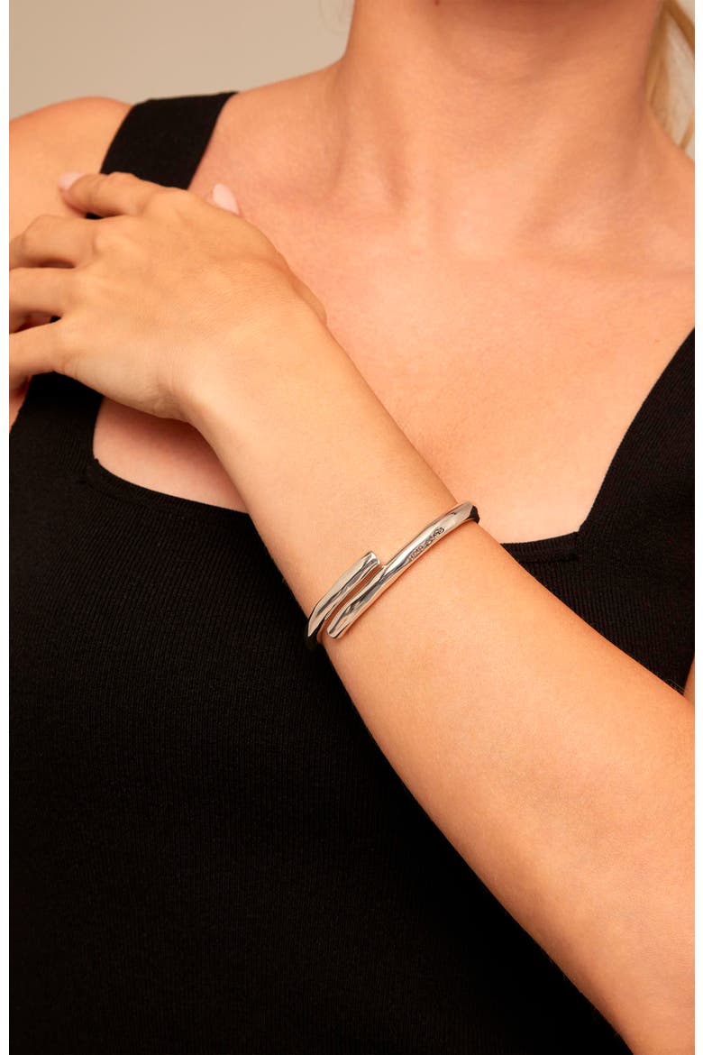 Nova Tube Bangle, Alternate, color, Silver