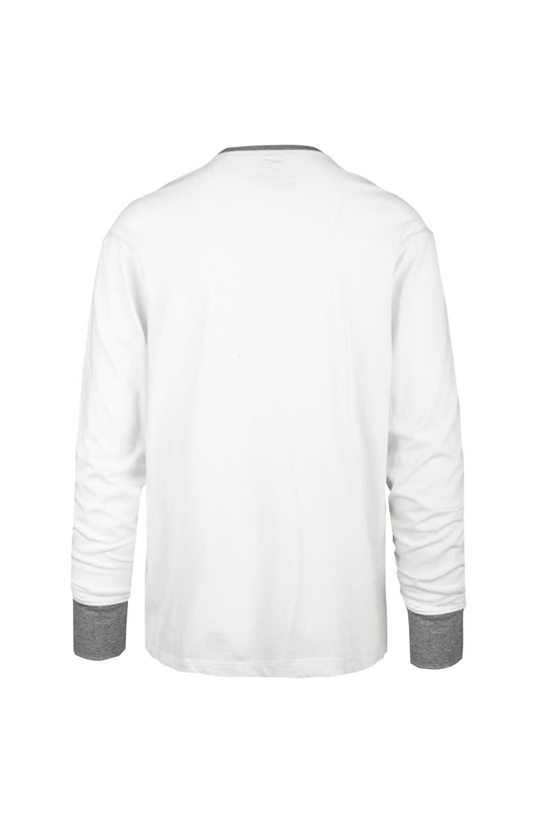 '47 Men's '47 Cream San Francisco 49ers Faithful to The Bay Pats Peek Henley T-Shirt, Alternate, color, 