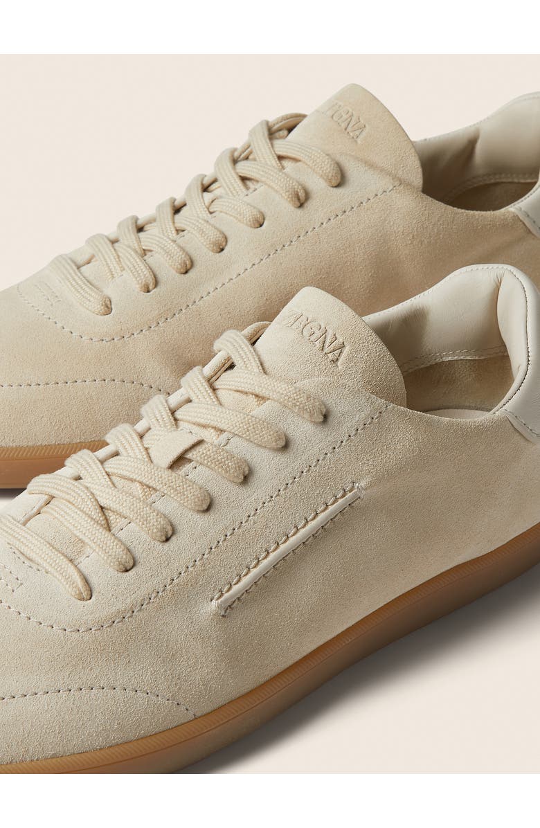 ZEGNA 232 Suede Sneaker, Alternate, color, White