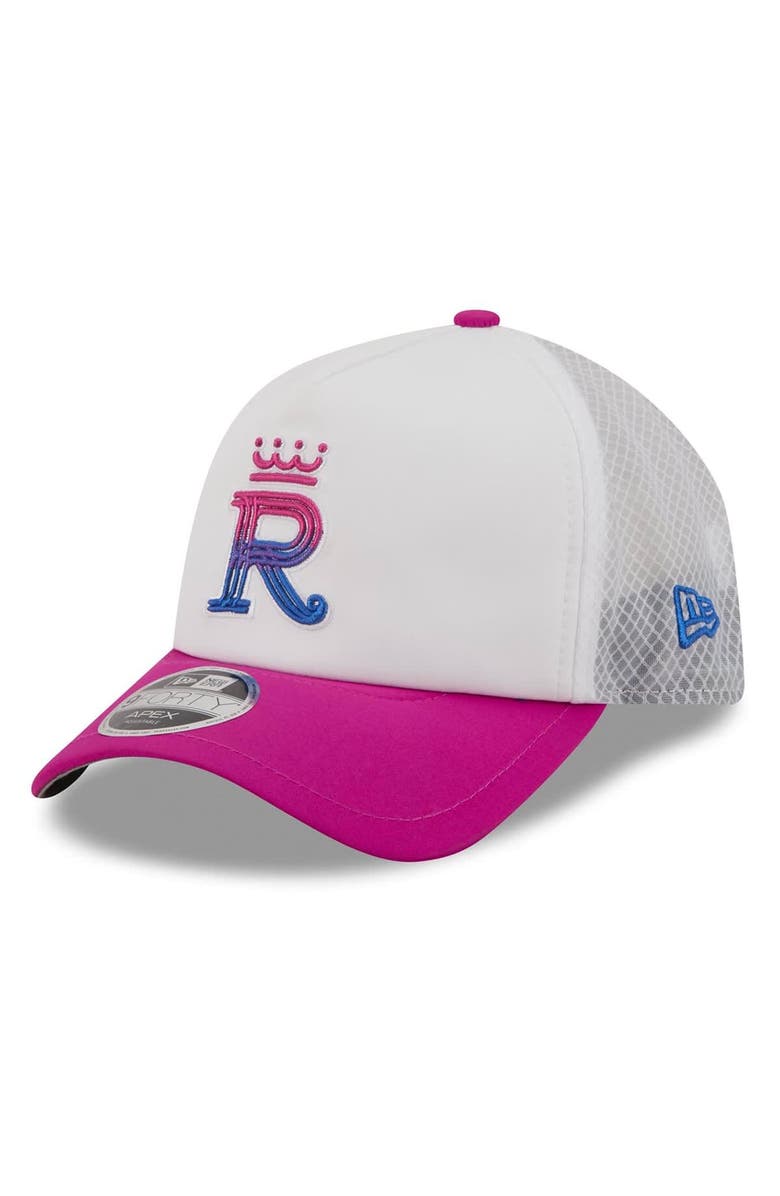New Era Men's New Era White/Purple Kansas City Royals 2026 City Connect Apex 9FORTY Adjustable Hat, Main, color, White