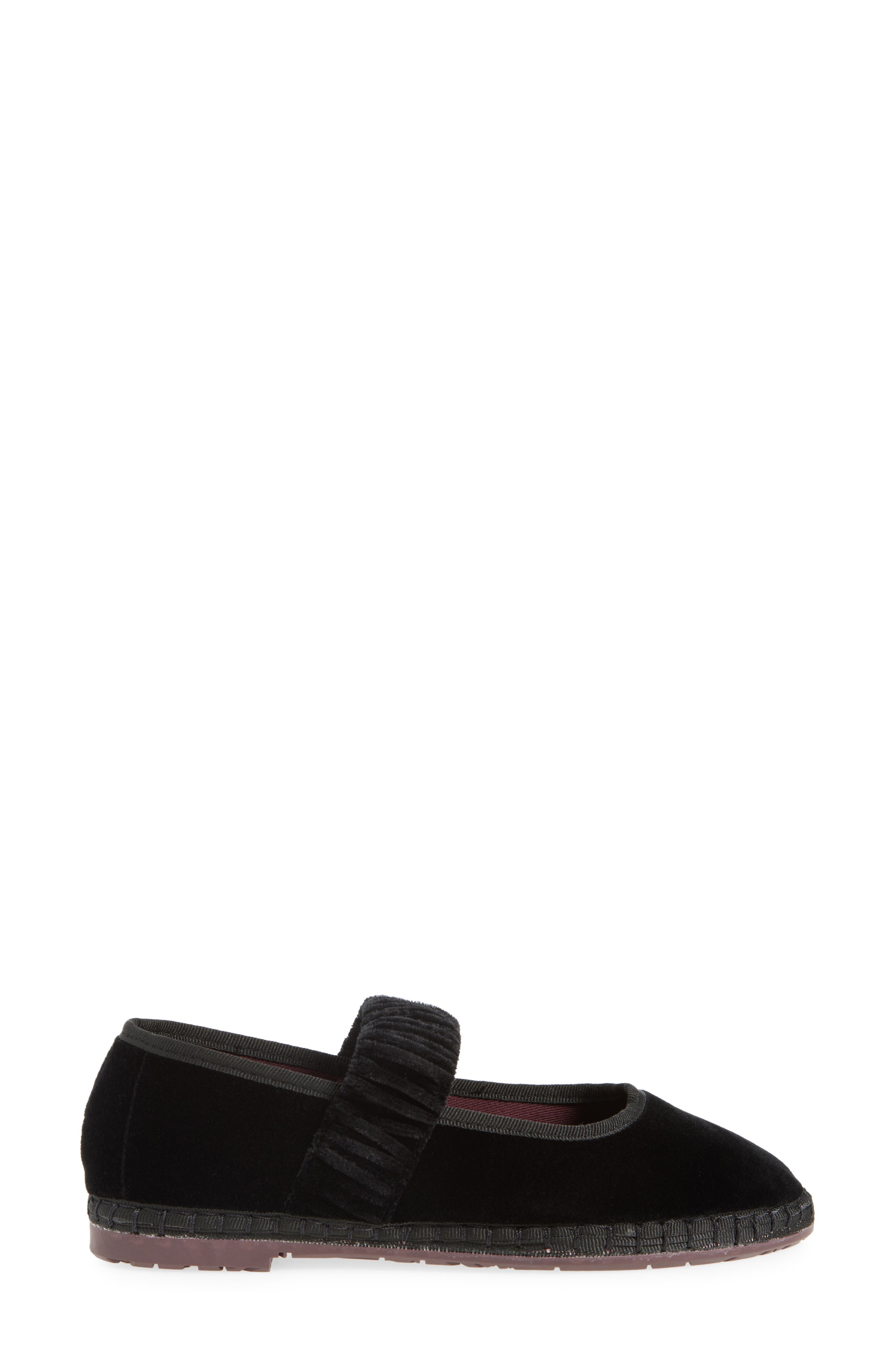 Flabelus Mafalda Mary Jane Flat, Alternate, color, Black