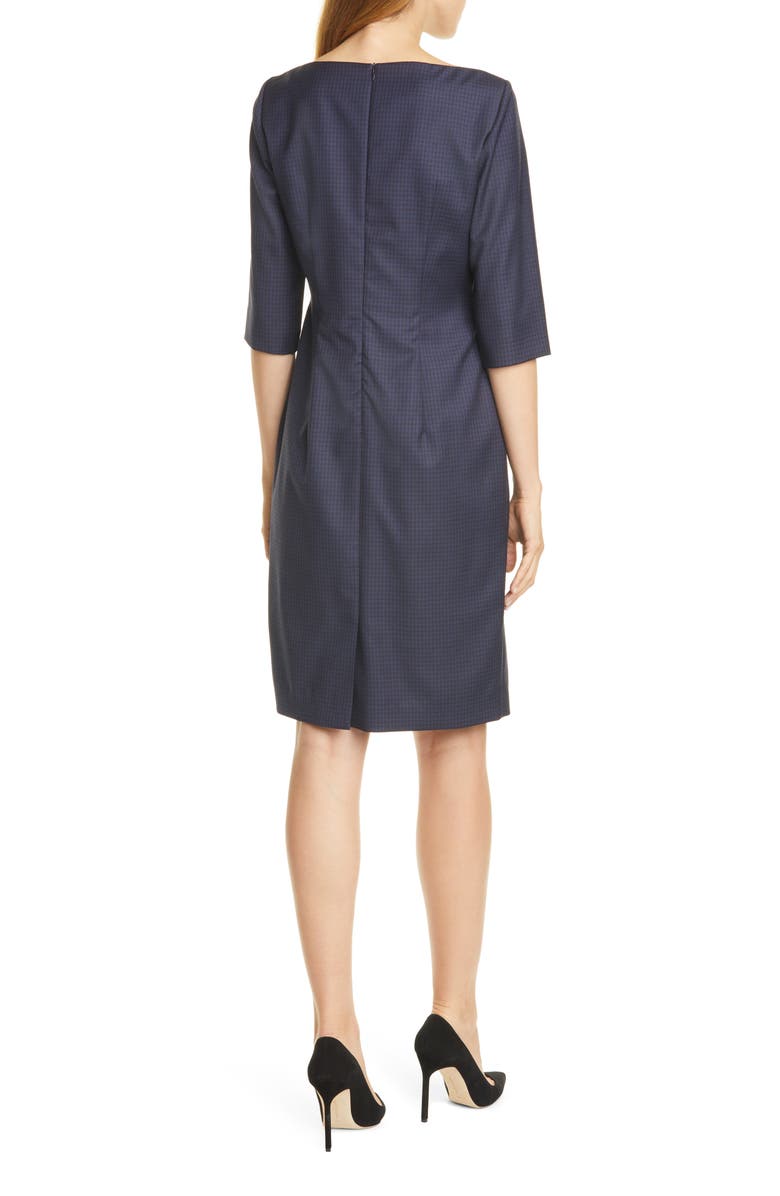 BOSS DOKOS SHADOW CHECK DRESS, Alternate, color, 