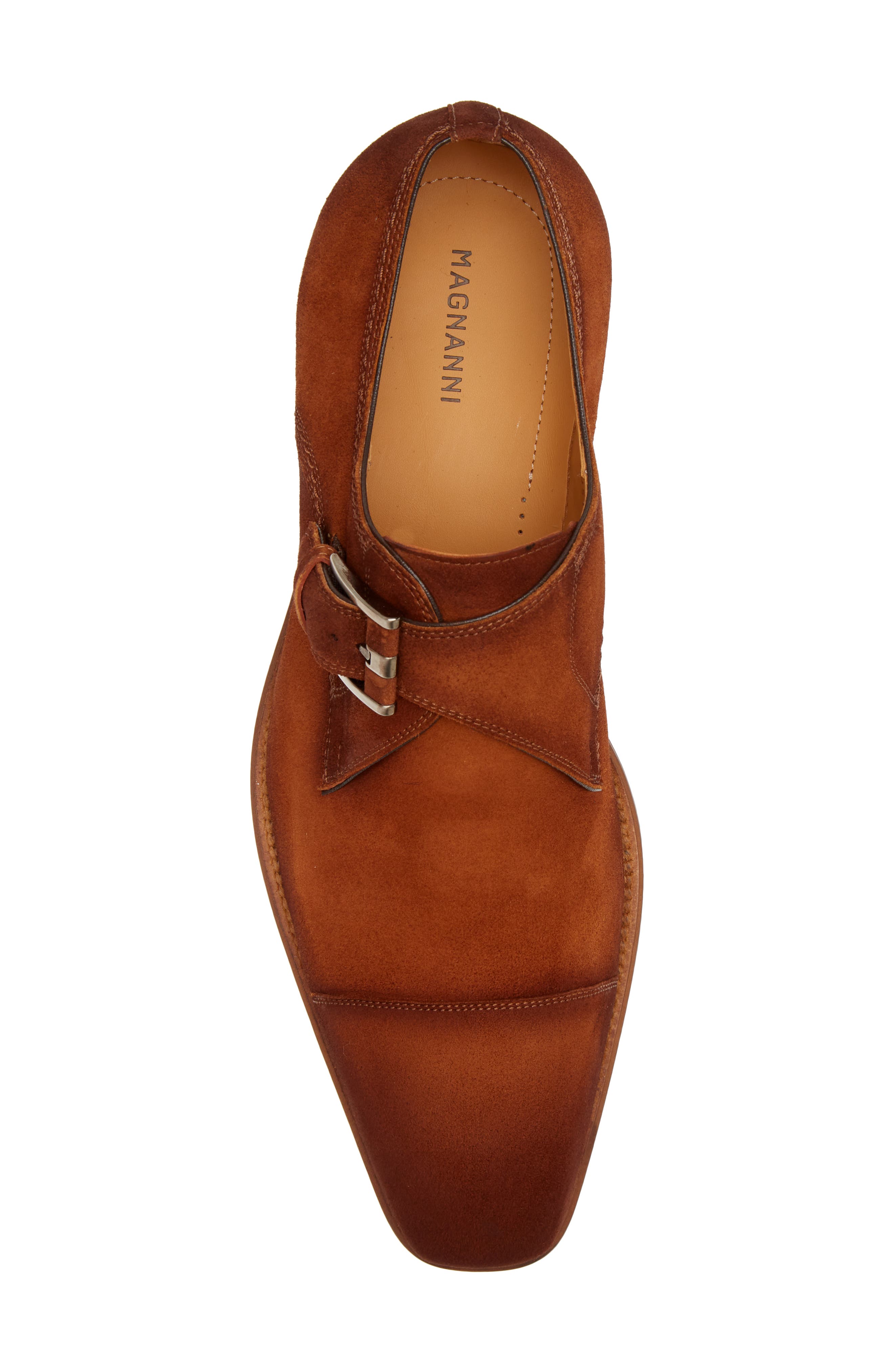 Lennon Monk Strap Shoe, Alternate, color, COGNAC
