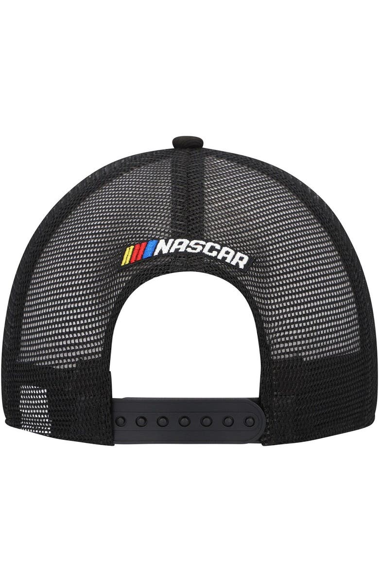 New Era Men's New Era Black/White NASCAR 9FORTY A-Frame Trucker Snapback Hat, Alternate, color, Black