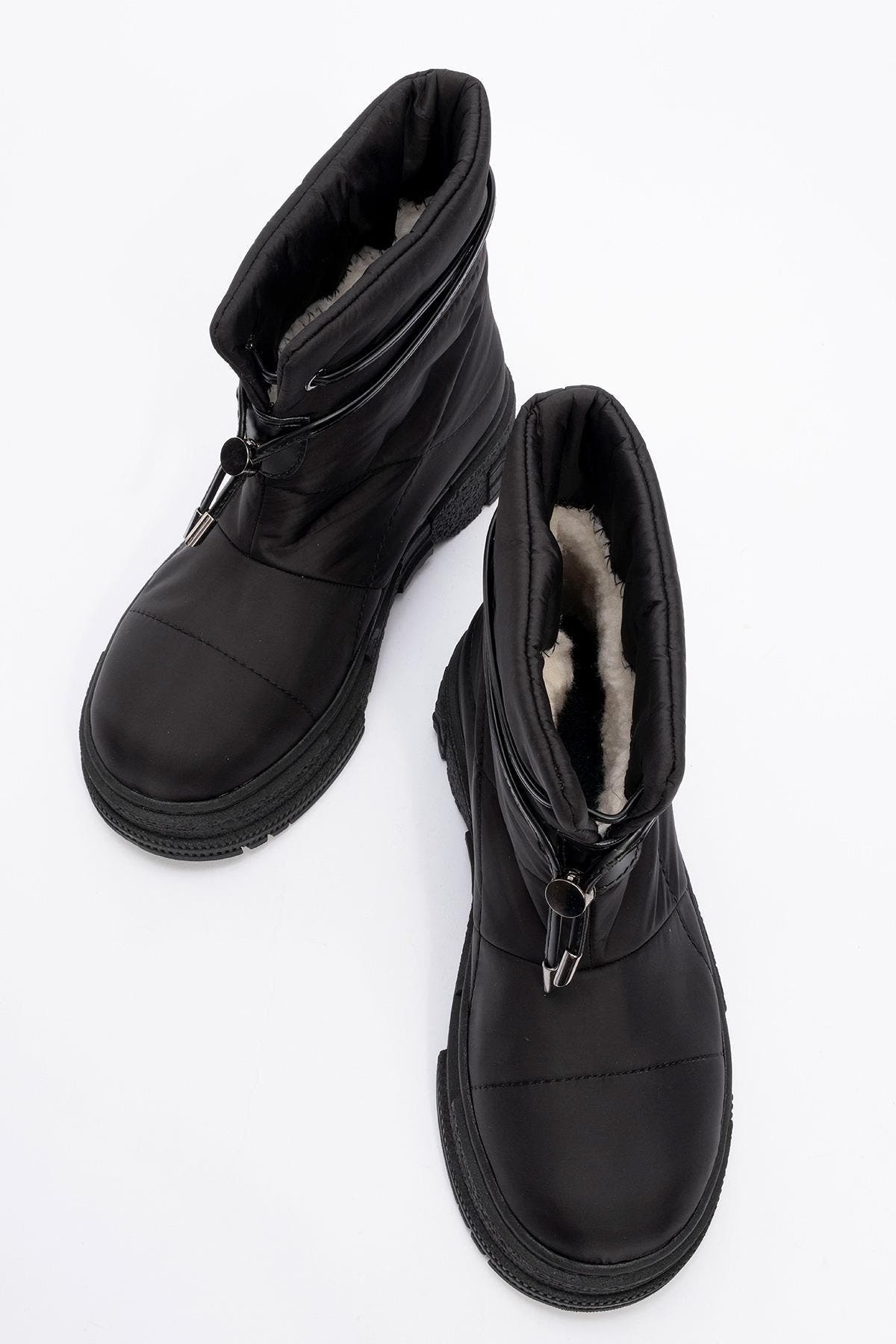 Prologue Shoes Mesta Boot, Alternate, color, Black Faux Leather