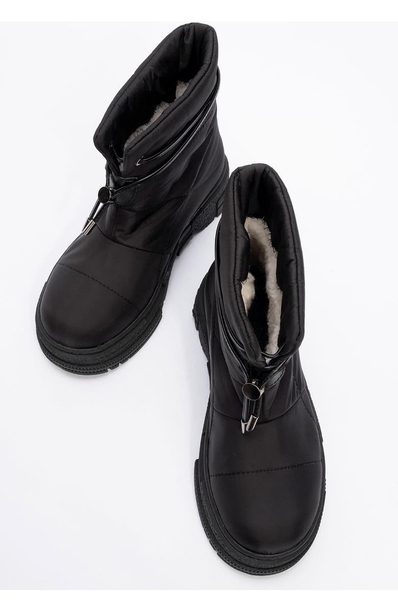 Prologue Shoes Mesta Boot, Alternate, color, Black Faux Leather