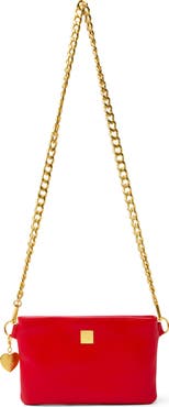 THINK ROYLN Fame Croc Embossed Leather Crossbody Bag