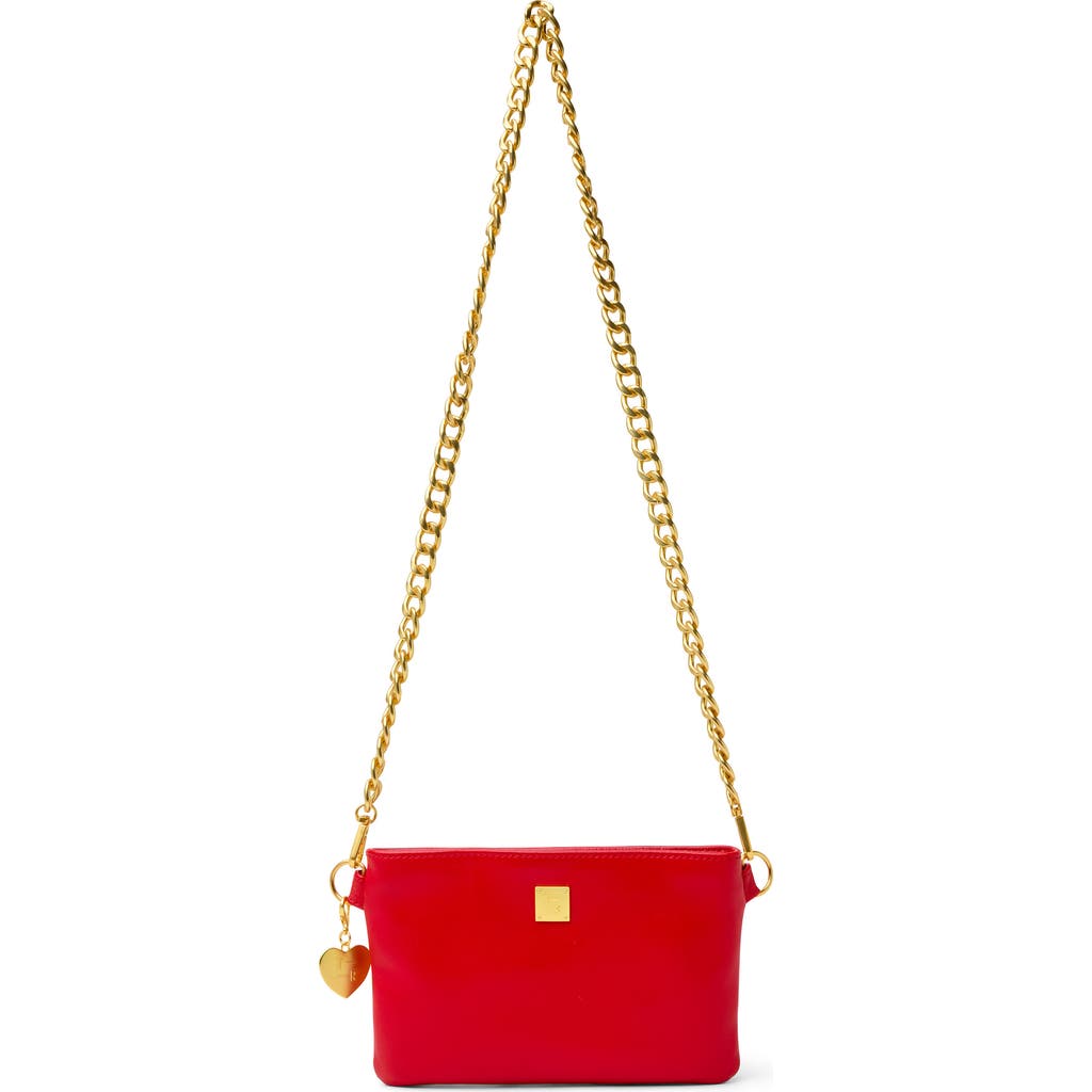 Think Royln Fame Croc Embossed Leather Crossbody Bag