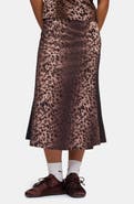 PUMA Leopard Print Bias Cut Skirt