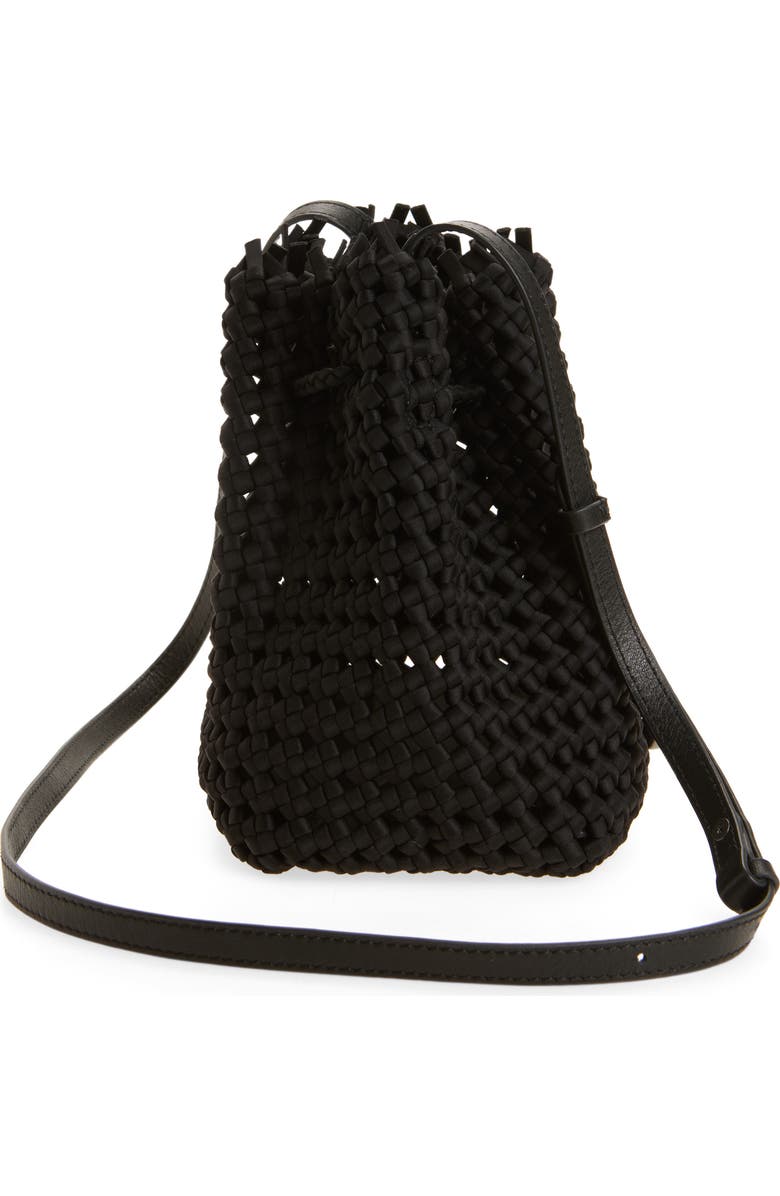 NAGHEDI Medium Mallorca Bucket Bag, Alternate, color, Onyx