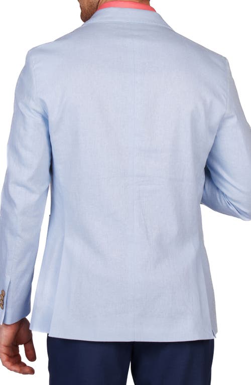 Tailorbyrd Linen Blend Sport Coat In Blue