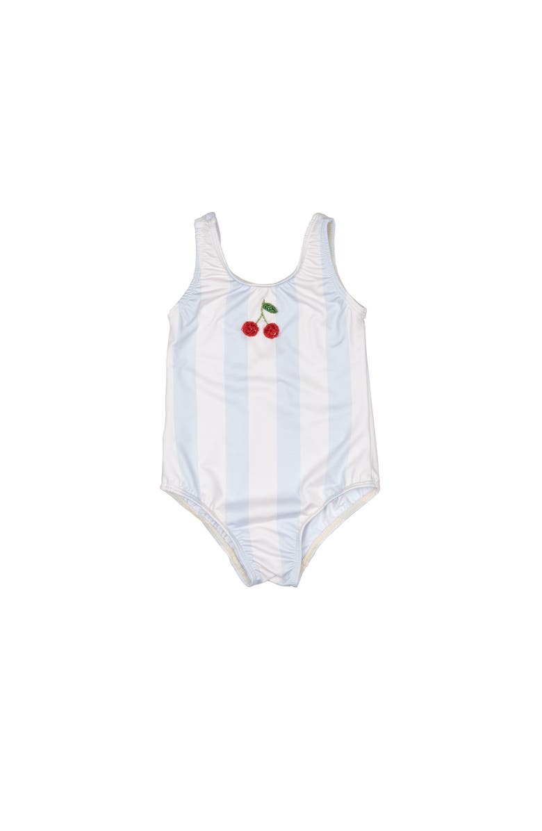 Wild Wawa Cherry Swimsuit, Main, color, Blue Stripe