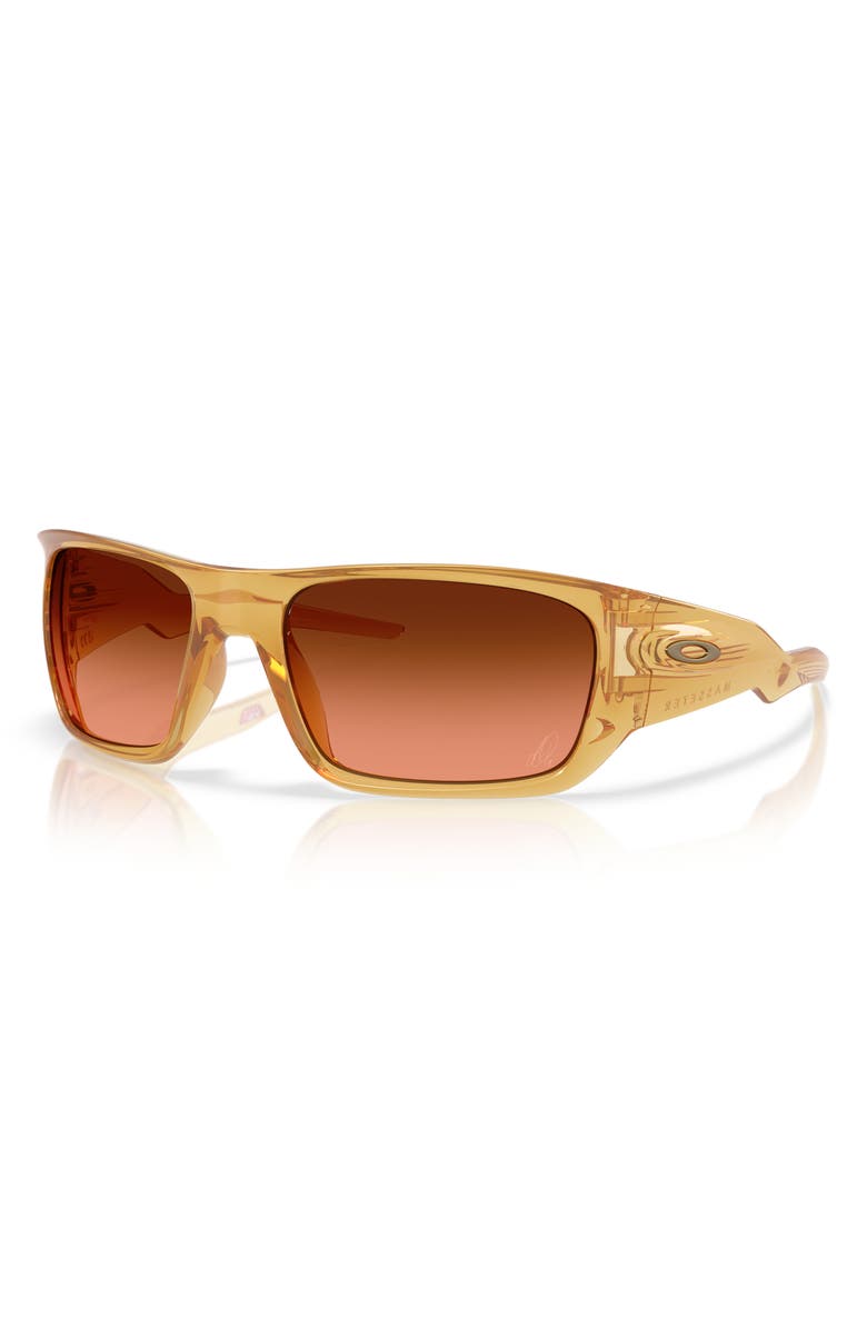 Oakley 60mm Prizm<sup>™</sup> Rectangular Sunglasses, Alternate, color, Light Curry / Brown