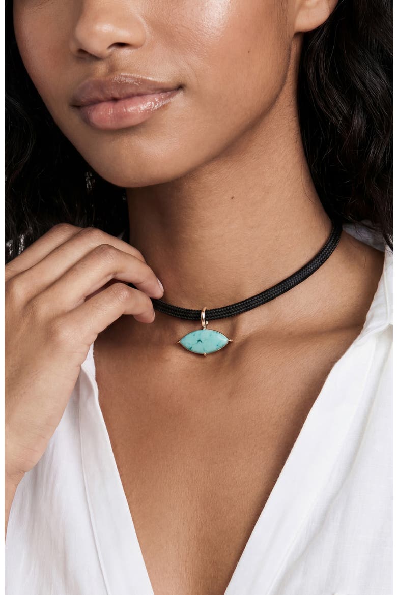 Statement Marquise Crystal Choker, Alternate, color, TURQUOISE