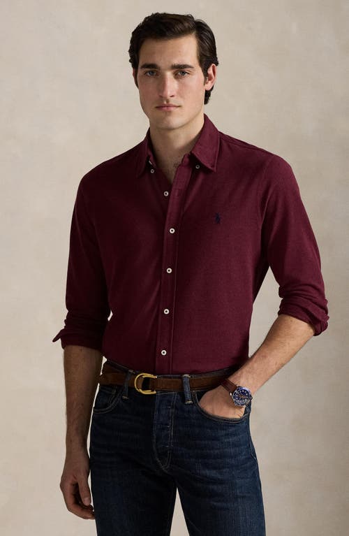 Polo Ralph Lauren Featherweight Mesh Shirt In Red