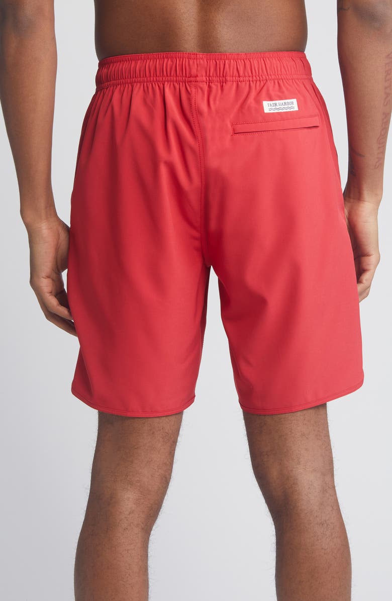 Fair Harbor Anchor Swim Trunks, Alternate, color, Red Sail