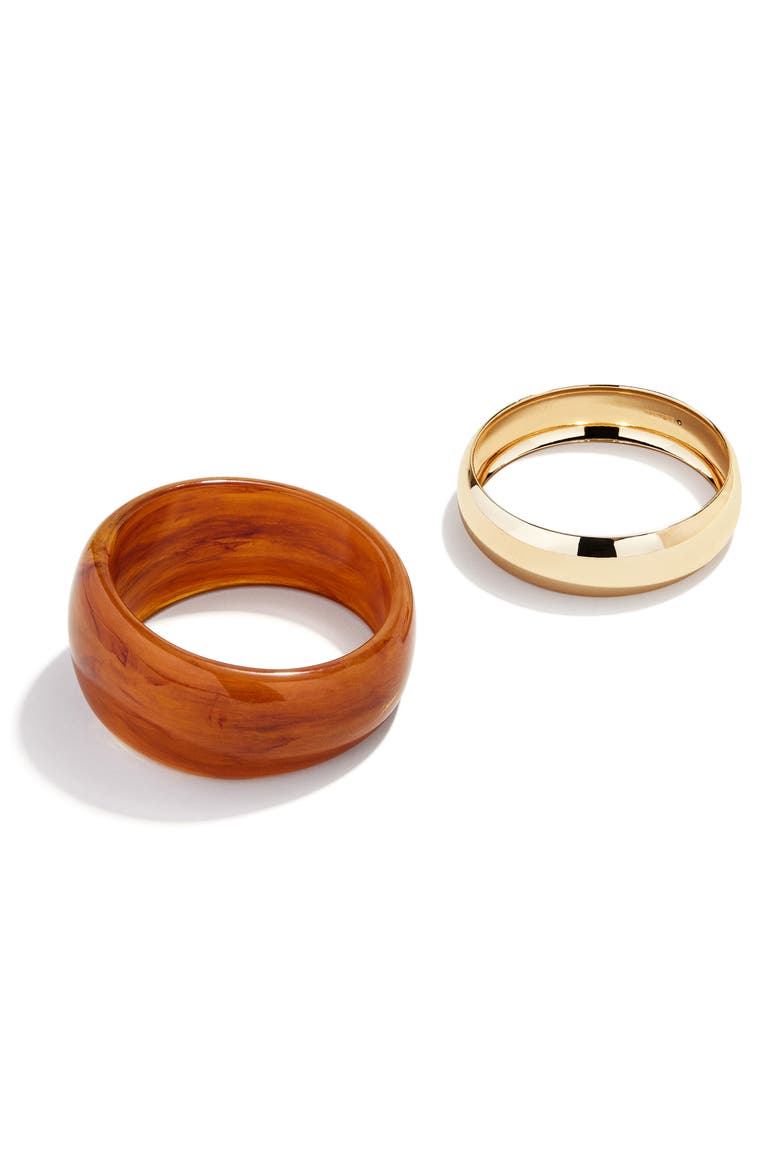 Phoebe Set of 2 Bangles, Alternate, color, BROWN