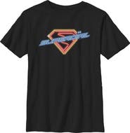 Supergirl Boys' Neon Sign Logo Graphic Short Sleeve T-Shirt