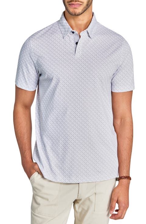 Slim Fit Geo Short Sleeve Polo