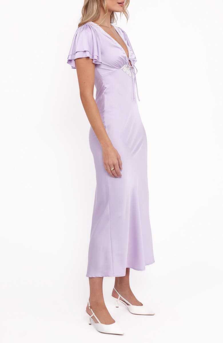 Petal & Pup Devine Satin Maxi Dress, Alternate, color, 