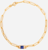 Little Sky Stone Birthstone Paperclip Chain Bracelet