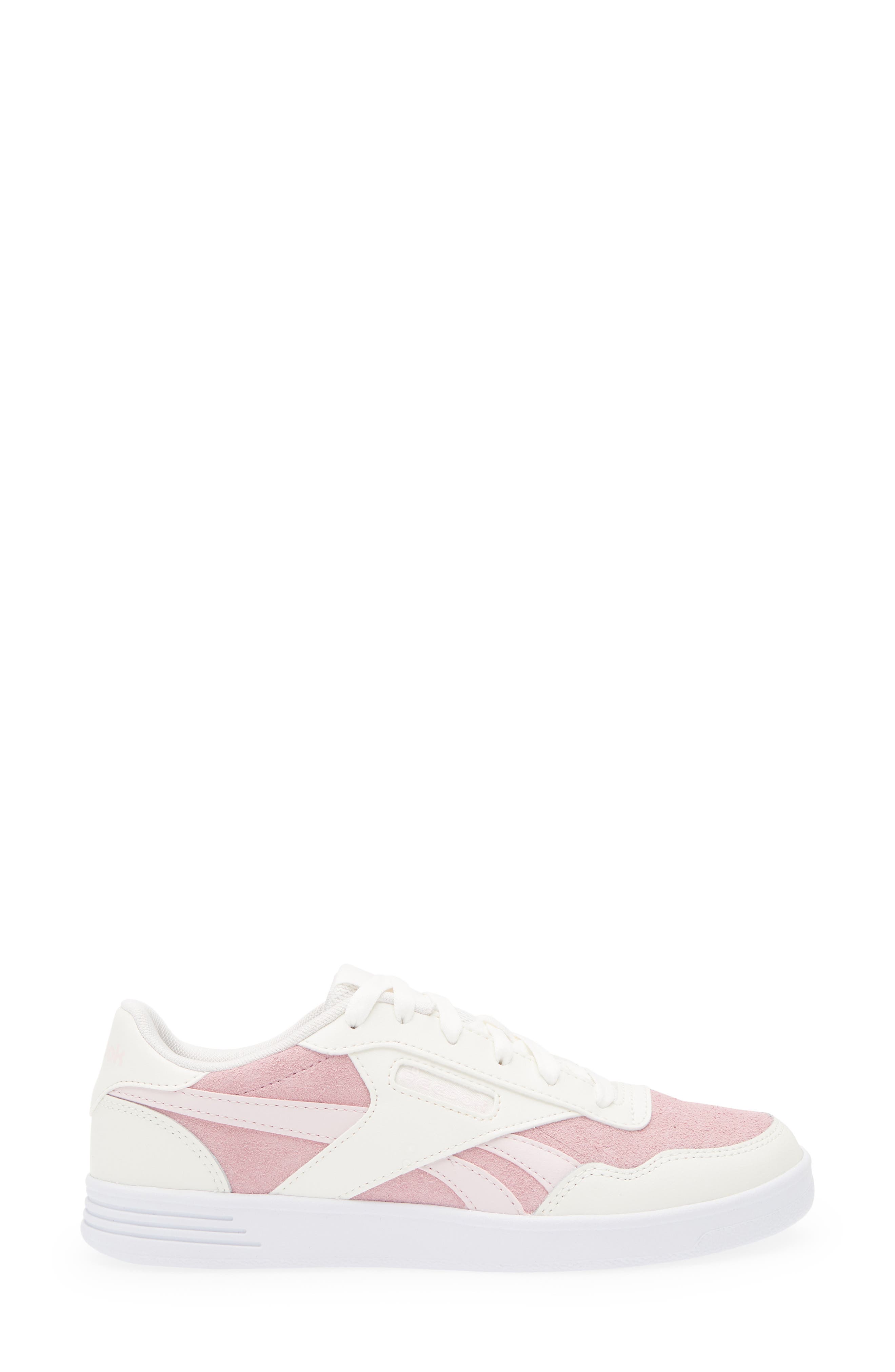 Reebok Court Advance Sneaker, Alternate, color, White Chalk Pink