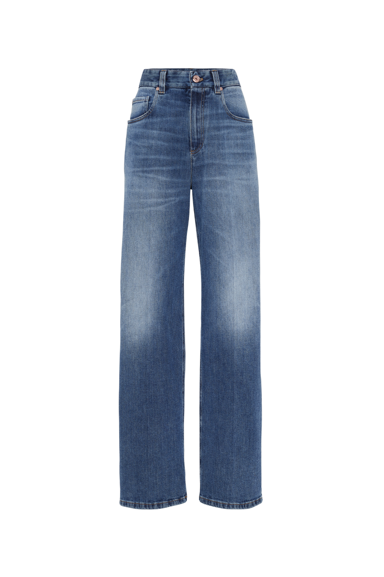 Five-pocket Loose trousers, Main, color, Dark Denim