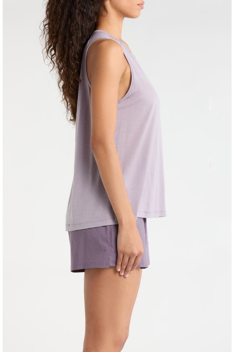 Ultralite High Neck Merino Wool Blend Tank, Alternate, color, PURPLE STORM
