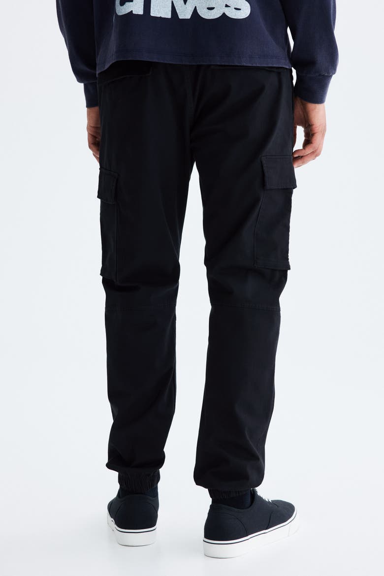 Slim-fit Cargo Pants, Alternate, color, Black